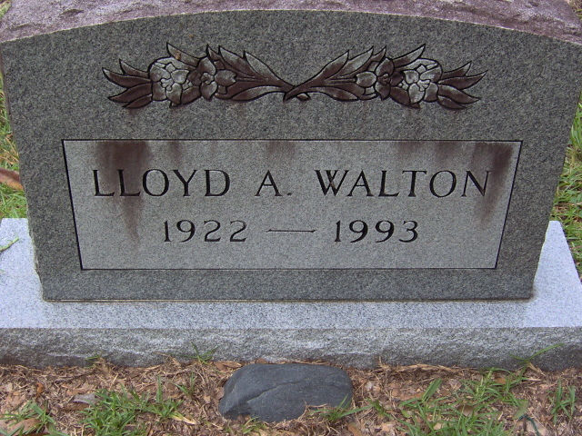 Headstone for Walton, Lloyd A.